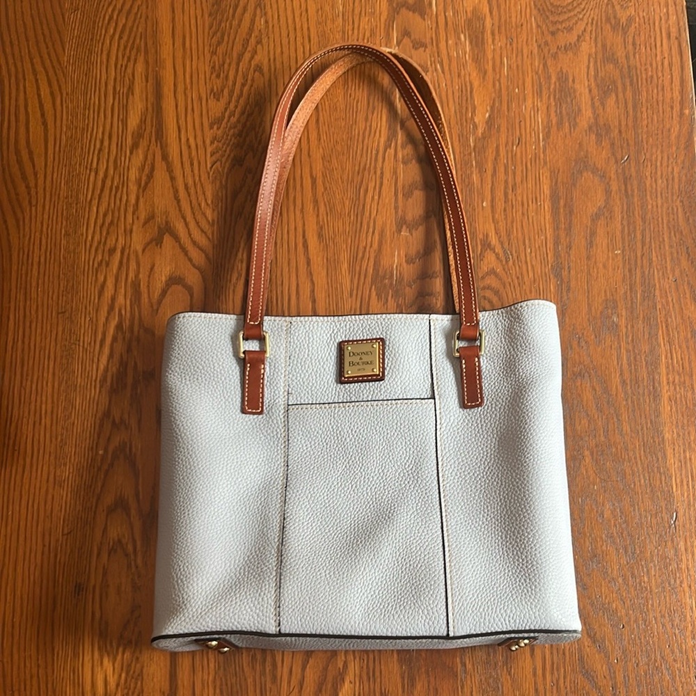 Dooney & Bourke Pebble Grain Lexington Tote Bag in Glacier Blue